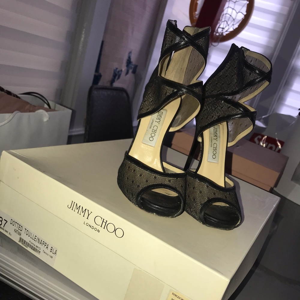 Jimmy Choo Open Toe Heel. Size 37 - image 3